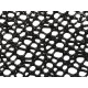 Tkanina siatkowa metallic abstract fish net BLACK