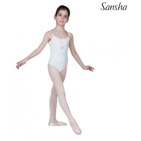 Body Sansha do baletu Y1559C STEFANI biale