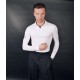Koszula Smart - wysokie zapięcie guzików - biała