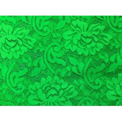 Flower stretch lace - APPLE GREEN