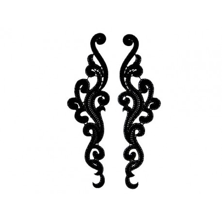 Gipiura Eternal motif pair BLACK